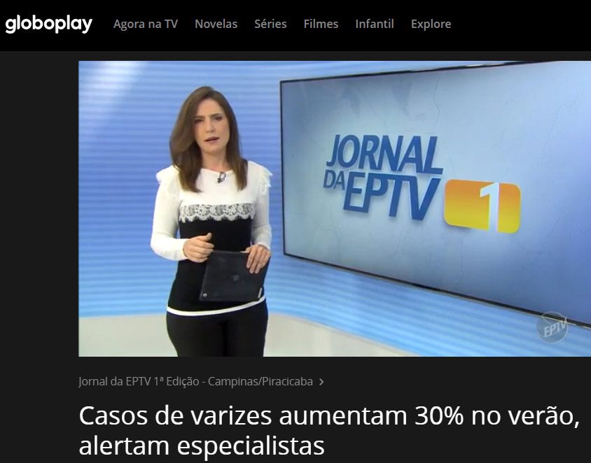 Jornal da EPTV 1ª Edição – Campinas/Piracicaba: Casos de varizes aumentam 30% no verão, alertam especialistas
