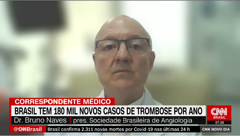 CNN Brasil / Correspondente Médico: Brasil tem 180 mil novos casos de trombose por ano