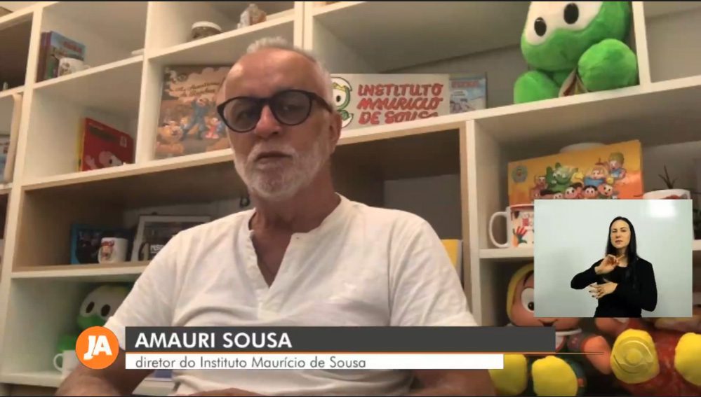 Jornal do Almoço – RS (Caxias do Sul): Mauricio de Sousa cria nova personagem da Turma da Mônica em parceria com a Surdolimpíadas